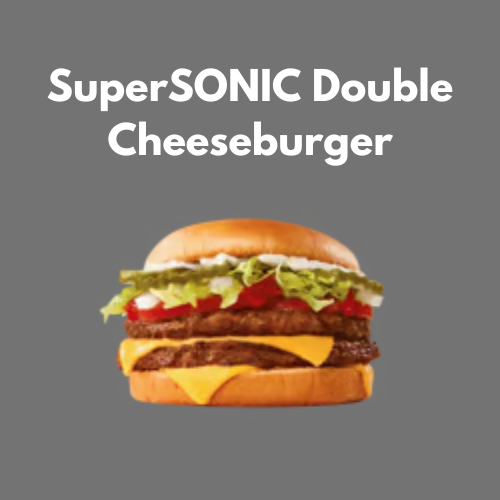 SuperSONIC Double Cheeseburger