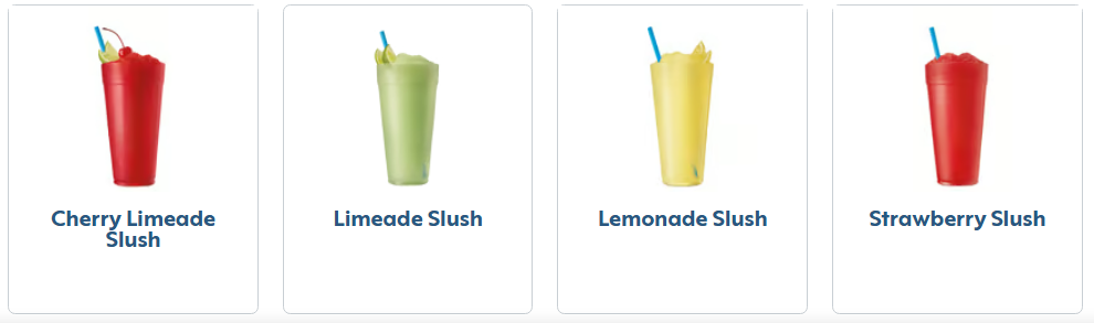 Real Fruit Slushes Menu Prices